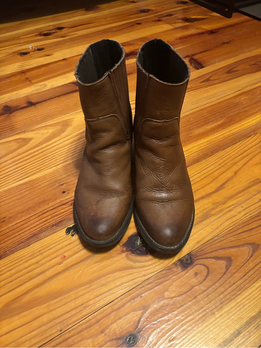 Harley-Davidson Brown Leather Women's Ankle Booties